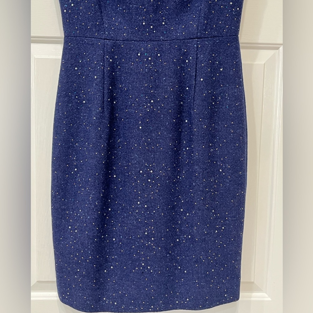 NWT J Crew Collection studded constellation sheath dress, size 6, dark blue - Picture 8 of 16